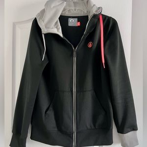 Volcom Womens Fleece Zip Hoodie Medium